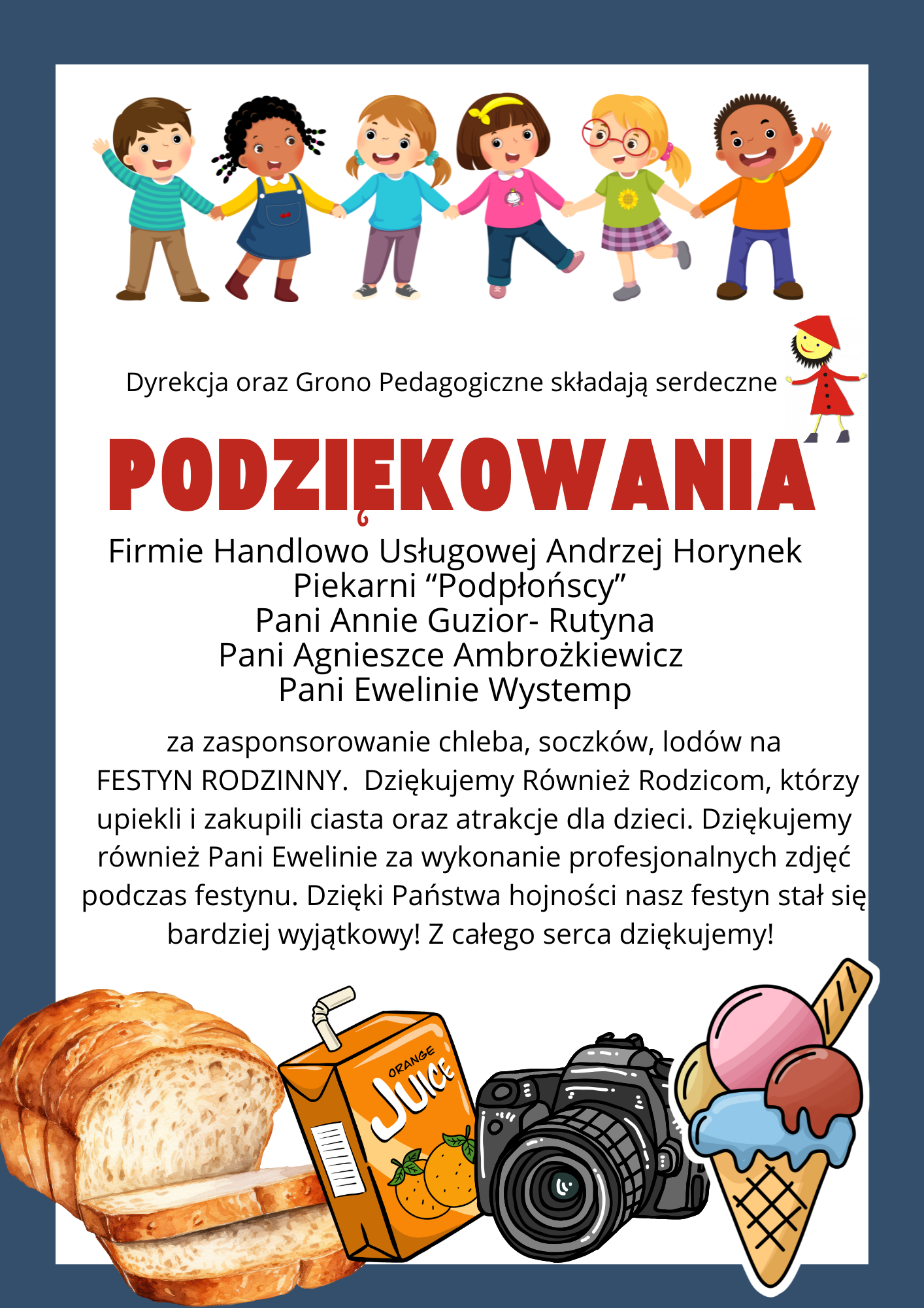 podziękowania 